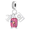 Dije Viajes En Airplane De Plata 925 Premium Charm 1