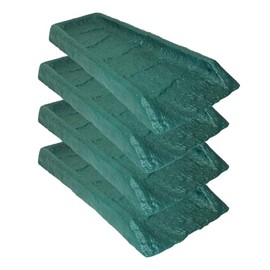 EMSCO Group 2104-4 Gutter, 4 pk Downspout Rain Splash Block-Hunter Green, 4 Pack