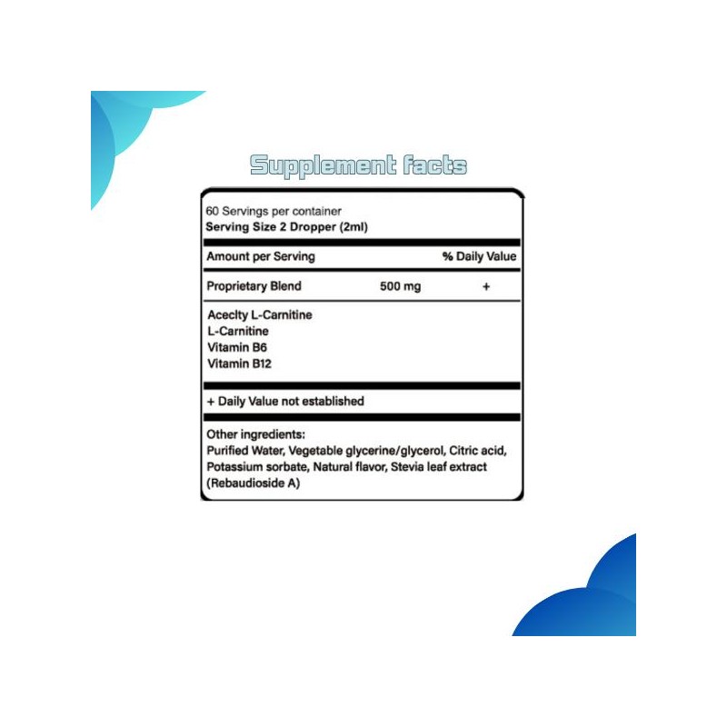 Natural Liquid L-Carnitine Nitric Supplements for Blood Circulation - Vitamins