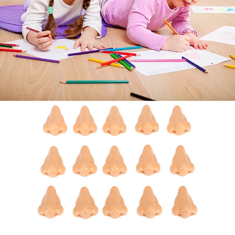 15pcs Nose Shape Pencil Sharpeners for Student Cartoon Plastic Pencil