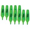 DOLLAR HL625 Neon Fluorescent Highlighter Pens, GREEN, Pack of 10,