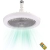 Peaoop Silent Socket Fan Light - Screw-in Ceiling Fan Light