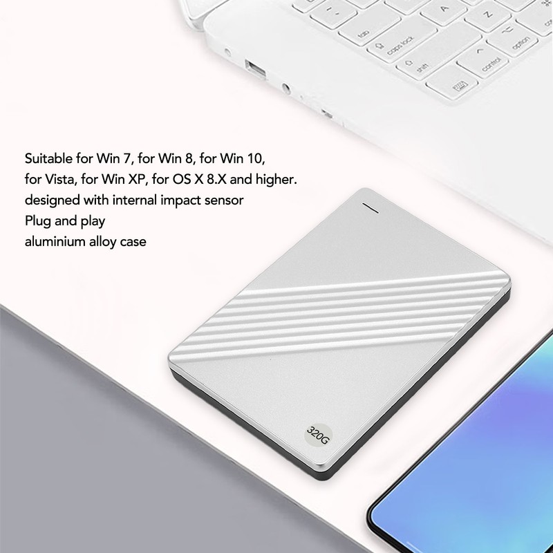 External Hard Drive Ultrathin 2.5 Inch USB 3.0 Aluminium Alloy