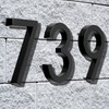 6" Floating Stainless Steel Address House Number, Modern Metal Anti-Rust