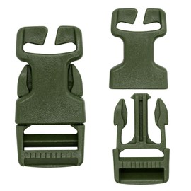 Qavctw 2x 1'' Buckle Quick Side Release Buckle for Tactical Vest Backpack Bag with 1in/2.5cm Webbing Straps