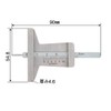 pa-man 408B01 Depth Gauge, Measuring Range 0-30 mm, Minimum Scale