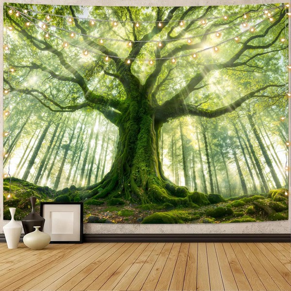Kanuyee Forest Tree Tapestry Majestic Tapestry Large Nature Tapestry Wall