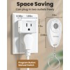 HiHiniu Remote Control Outlet Plug, Wireless On Off Power Switch