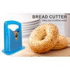 Bagel Slicer, Safety Handle, Safety Shield, Bagel Cutter Stainless Steel