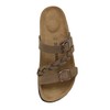 CUSHIONAIRE Women's Cork Footbed Sandal - Comfortable, Adjustable Straps, Arch