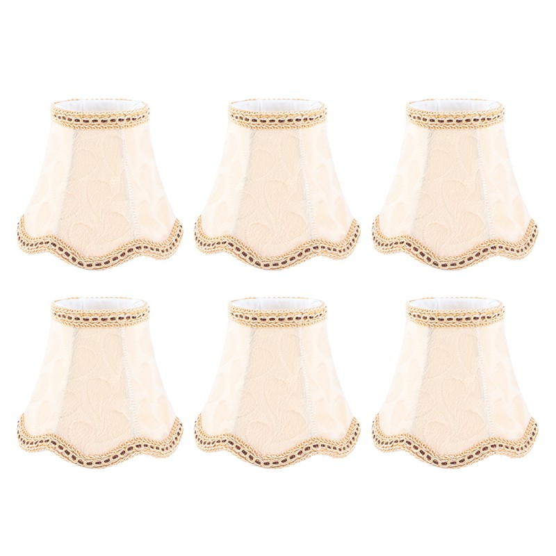 6PCS Fabric Lampshade Wall Lamp Cover Chandelier Lamp Shade for