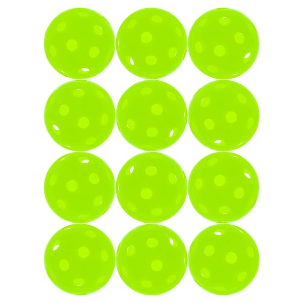 Jugs Sports Pickleballs, Vision Enhanced Green, 1 Dozen