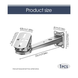 Surveillance Camera Wall Mount Pole Mount Surveillance Camera Ring Stainless Steel Camera Pole Mount Wall Mount for Outdoor Other Cameras