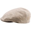 Sterkowski Summer 100% Linen Super Light Flat Cap -