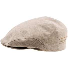 Sterkowski Summer 100% Linen Super Light Flat Cap -