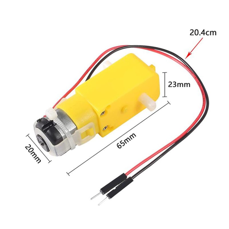 AEDIKO 8pcs TT Motor Dual DC 3-6V Gearbox Motor 200RPM
