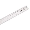 Tegg T-Square 30cm/12Inch Plastic Transparent T Ruler Double Side Measuring