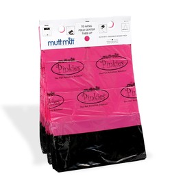 Mutt Mitt® Pinkies 2-Ply Dog Waste Bags with Thick 2 Mil Mitten - No more "yuck" or "warm handshake" - 800 Pink & Black Dog Waste Bags on 8 Station Headers