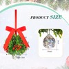 2 Pieces Christmas Mistletoe Hanging Balls Holiday Artificial Mistletoe Balls