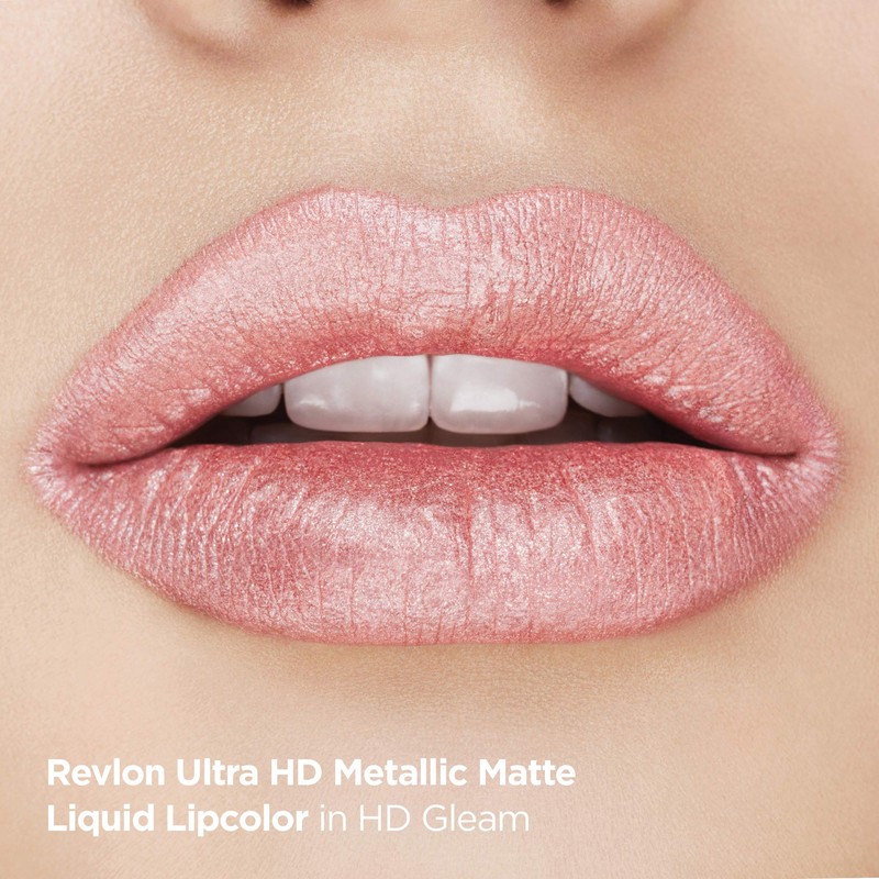 RevlonUltra HD Metallic Matte Liquid Lipcolor, Liquid Lipstick, Flare