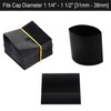 Black Shrink Bands,65x60 mm 200 PCS Black Perforated Heat Shrink
