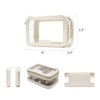 ROWNYEON Clear Makeup Bag,PVC Clear Toiletry Bag For Women,Waterproof Faux