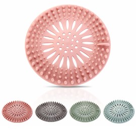 Tapón de pelo de silicona duradera, paquete de 3 filtros para cocina, baño, tina, tapón de pelo, tapas de drenaje de ducha, colector de cabello