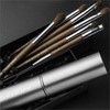 House Bliss Makeup Brush Set 6 Pieces Portable Eye Makeup Brushes Travel Makeup Brushes Pouch Makeup Brushes Storage Makeup Brushes