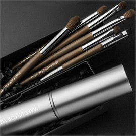 House Bliss Makeup Brush Set 6 Pieces Portable Eye Makeup Brushes Travel Makeup Brushes Pouch Makeup Brushes Storage Makeup Brushes