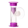 3PC Tooth Brushing 2 Min Sand Timer with Suction Cap,