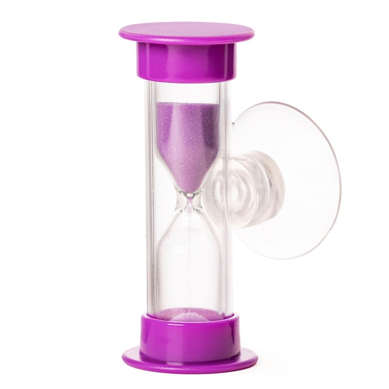 3PC Tooth Brushing 2 Min Sand Timer with Suction Cap,
