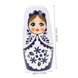 Toyvian 1 Set Matryoshka Stacking Doll Bunny Nesting Dolls Traditional Nesting Dolls Stacking Toys Russian Nesting Figurine Russian Nesting Doll Russian Dolls Little Jesus Figurine Wooden