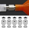 10Pcs Coupler Luer Syringe Connector Metal Double Joints Luer Lock