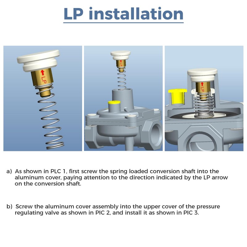 TEENGSE 1/2" Natural Gas and Liquefied Interchange Pressure Regulator, Natural