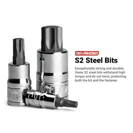 Capri Tools - 3-0595 Long T15 Star Bit Socket, 1/4-Inch Drive