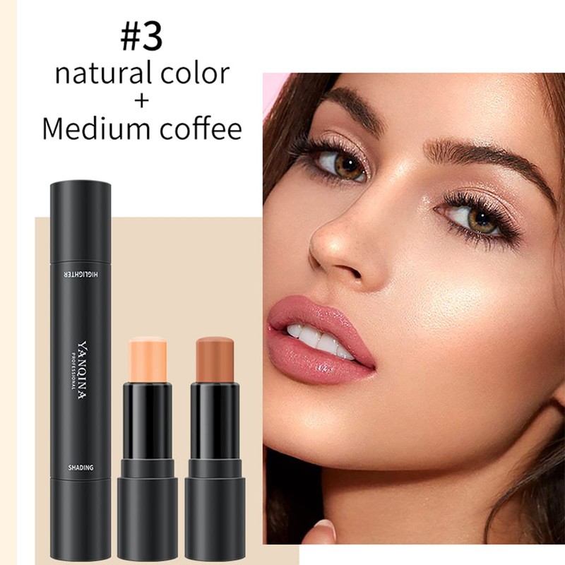 Contour Stick, 2 in 1 Body Face Highlighter Stick and