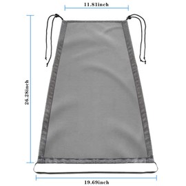 UNMOT Pram Sun Shade, Sun Shade for Buggy Pram Pushchair, Keep The Sun or Rain Away from Your Baby Pram Sunshade Can Be Folded into A Pouch, Portable, Gray