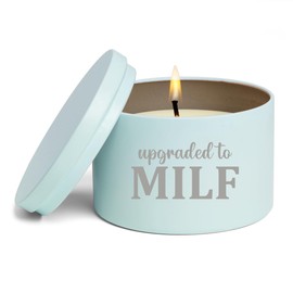 Scented Candle Gift 8oz with Lid Upgraded to Milf Funnyfor New Mom New Mother Pregnancy (Citrus - Blue)
