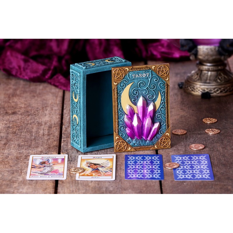 Nemesis Now Crystalline Tarot Box 14.4cm, Blue