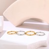 Goenjoy 14K Gold Plated Interlocked Stackable Rings for Women, Statement