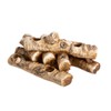 Plow & Hearth Faux Birch Wood Resin Logs Candle Holder
