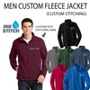 INK STITCH Men Custom Deisgn Your Own Stitching Embroidery Fleece