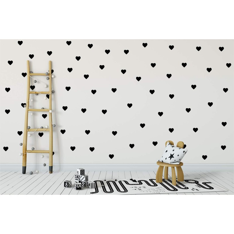 StickerDeen | Heart Shape Decoration Removable Wall Art Vinyl Decal