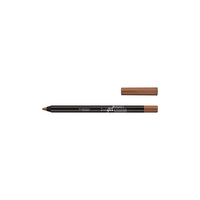 Deborah Milano 2-in-1 Gel Kajal and Eyeliner, Bronze, 1.4 g