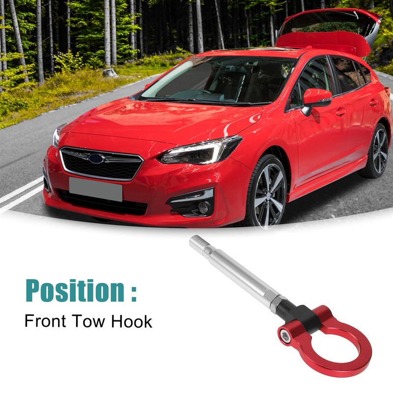 ACROPIX Tow Hook Ring Screw-in Front Bumper for Subaru Impreza