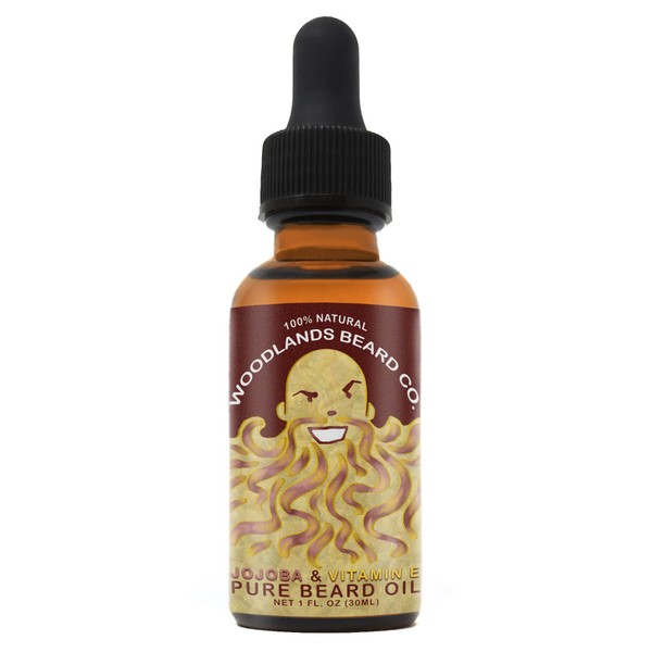 Golden Jojoba and Vitamin E Pure Beard Oil (1oz)