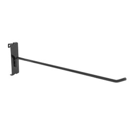 VICTORY DISPLAY & STORE FIXTURE MFG 6” Long Heavy Duty Commercial-Grade Steel Grid Panel Hook - Displays Product/Merchandise for Commercial or Home Use (Quantity 100) (100, Black)