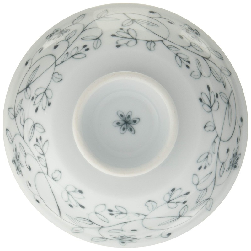 Hasami Ware Easy Bowl (Medium) Chintz Pattern Black 39429