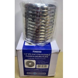 Jones Stephens Box of 12 - Jones Stephens F06-050 Plastic Floor and Ceiling Plate