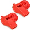 Fya Whistle, Red Emergency Whistle with Lanyard, 2PCS Super Loud